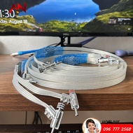 Dây loa AUDIOMECA S30 | Jack Bắp chuối Súng mạ bạc Cao Cấp