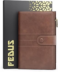 FEDUS Premium Passport Holder for Men, Passport Holder for Women Passport Cover Case Wallet with Car