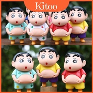 Crayon 6pcs Creative Shin Chan Pinch Belly Model Pendant Set For And Kids Adults