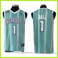 ◐ ∏ ● NEW NUMBER LAMELO BALL #1 CHARLOTTE HORNETS JERSEY