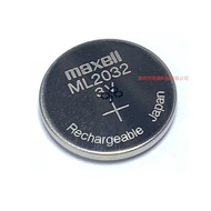 Original Imported ML2032 Rechargeable Button Battery 65mah3v Backup Battery RTC Clock Memory Battery