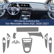 TPU Protective Film for Mercedes Benz EQC Eqc350 400 2020 2021 Car Interior Sticker Center Console A