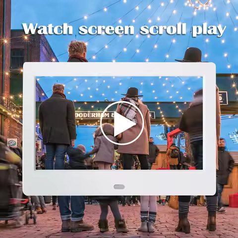 7 Inch Digital Photo Frame 800x480 LED Smart Electronic Photo Album LCD HD Photo Frame MP3 MP4 Music