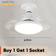 Vitality14inchs ceiling fan with light E27 socket ceiling fan foldable blade 24W small exhaust fan i