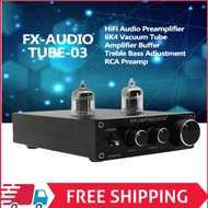 FX-AUDIO TUBE-03 Mini HiFi Audio Preamplifier 6K4 Vacuum Tube Amplifier Buffer Treble Bass Adjustmen