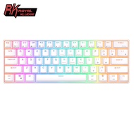 Royal Kludge RK61 Bluetooth 3.0 And USB C 2.4G Tri Mode 61Key 60% Keyboard RGB Backlit Mechanical Ke