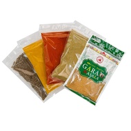 Kobe Spice 5 Piece Spice Set [100g Each 1 Bag] Coriander Powder Garam Masala Turmeric Powder Cumin S
