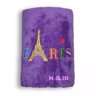 Handuk mandi bulu bordir paris 140x70 handuk dewasa handuk mikrofiber handuk mandi dewasa handuk bay