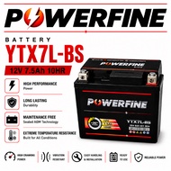 YTX7L / YTX7L-BS POWERFIN MOTORCYCLE GEL BATTERY FOR R25 BENELLI RFS150 CBR150 CBR250 KLX150 BENELLI