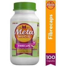 MetaMUCIL - 美達施膳食纖維膠囊100粒 (100%天然洋車前子)送醫用搓手液500毫升