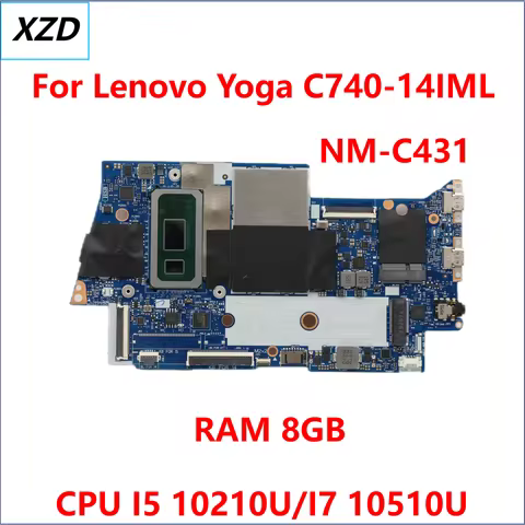 FYG41 NM-C431 Mainboard For Lenovo Yoga C740-14IML Yoga C740-15IML Laptop Motherboard With I5 I7 CPU