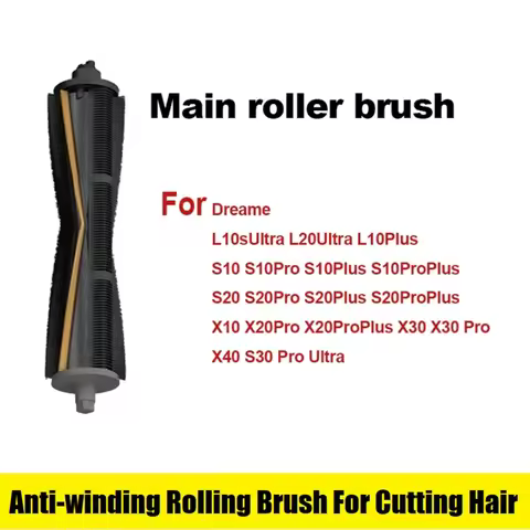 Cutting Hair Anti-Tangle Roller Brush For Dreame X40 Pro Ultra L10s Ultra L20 Ultra X20 Pro X30 X30 