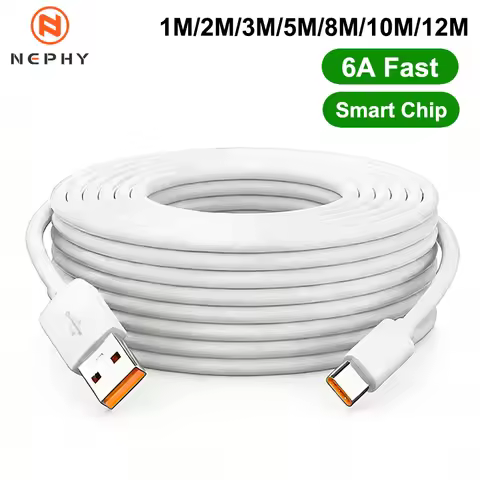 66W Fast Charge USB Type A To C Cable For Huawei P30 P40 Pro Samsung S20 S21 Xiaomi Mi Redmi Data Ch