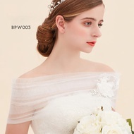 Sabrina Premium White Wedding Bolero Cardigan Bpw003