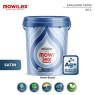 Cat Cet Mowilex Emulsion Satin Cat Tembok Interior Anti Bakteri 20L 20KG 20 Liter 20 KG 1 Pail Pil P