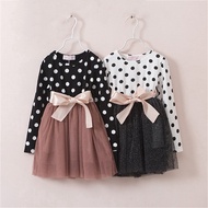 NNJXD Princess Kids Baby Girl Long Sleeve Tutu Dress Birthday Party Clothes