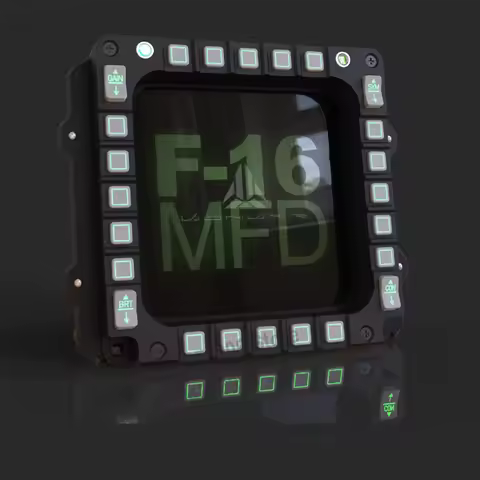 For DCS Falcon BMS Flight Simulation Game TFT Full Color Screen 600X600 DPI PC USB F16MFD Cockpit Fl