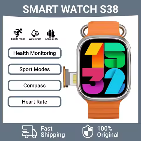 s38 4G/5g All Network S38 Smart Watch Android Operating S10 System GPS Map Google Play Passometer Sl