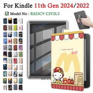 For Kindle Basic 2024 2022 11th Gen RS23CV C2V2L3 6'' E-Reader case Handheld Acrylic Transparent