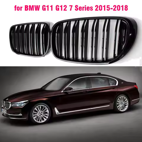 M style Front Grill For BMW 7 Series G11 G12 2015 2016 2017 2018 730li 740li 750li 730d Gloss Black 