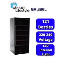 [FREE SHIPPING] GRUBEL 121 BOTTLES WINE CHILLER CABINET GWC-ST121BK