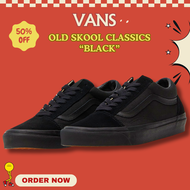 รองเท้าผ้าใบ Vans old skool super black รองเท้าผ้าใบแวนส์ สีดำล้วน ชาย หญิง Unisex