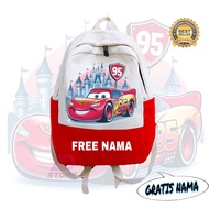 Mcqueen Cartoon Character Children's School Bag