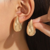 Titanium Gold Plating Waterdrop Earrings, Anti-Fade, Anti-Rust Water Drop Earrings