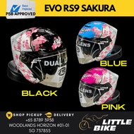 SG SELLER - PSB Approved Evo Rs9 Sakura open face motorcycle helmet