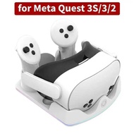 For 3S VR Station Charging Dock Headset Display Stand and Controller Mount for Meta Quest 3S/Quest 3