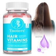Taoters Dharma Blend Gummies with Vitamin D2, E, B1 and Biotin to Support Healthy Hair and Nails 60 