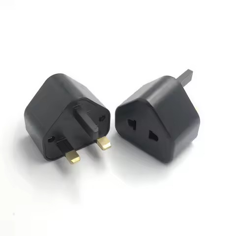 EU US 2 Pin To UK 3 Pin Plug AC Universal Adapter Travel Converter British G Type Standard Input Plu