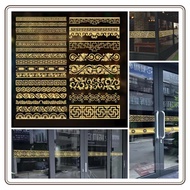 Hari Raya Decoration Ramadan Decoration Hiasan Rumah 3D Wallpaper Glass Lace Sticker Chinese Style C