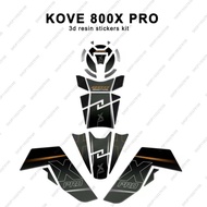 New Kove 800X Pro Sticker Motorcycle Accessories 3D Resin Sticker For Kove 800X Pro tank pad Protect