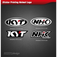 Sticker Printing Helmet Logo