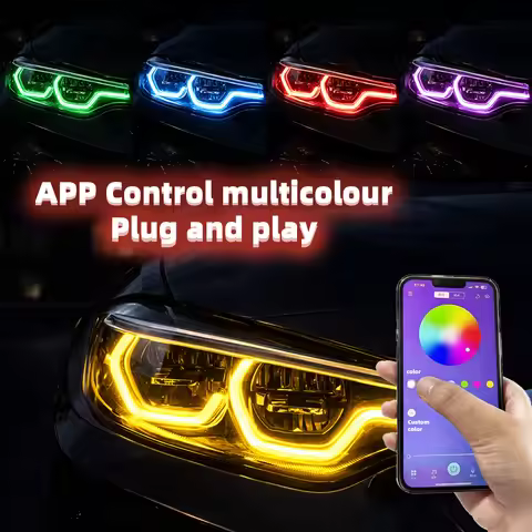 For BMW 4 Series M3 M4 F32 F33 F36 F80 F82 F83 2013-2020 RGB LED DRL APP Color Control Daytime Runni