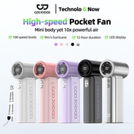 [Official MY] GOOJODOQ GFS007 Kipas Tangan USB Mudah Alih Berkelajuan Tinggi Turbo |     Bateri 4000
