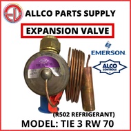 EXPANSION VALVE TI SERIES TIE 3 RW 70 EMERSON/ALCO CONTROLS R502 GAS TYPE (STOCKS CLEARANCE) | ALLCO