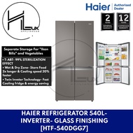 [ MESTI BELI !!!] HAIER 4 DOOR 540L INVERTER GLASS REFRIGERATOR [HTF-540DGG7]