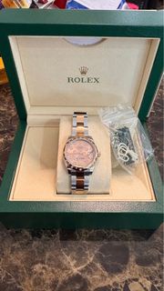 Rolex Datejust 18k 玫瑰金 鑽石