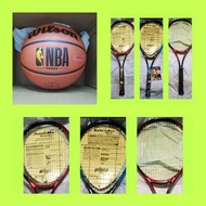 買詢6053·1686wts🈶️貨1️⃣🆕️$180Wilson NBA FORGE size 7藍球basketball🏀網球拍連袋Prince tennis rackets w/bag2️⃣$25