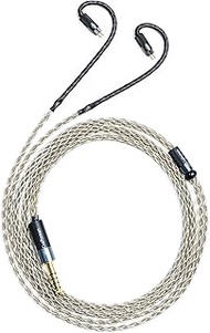 GUCraftsman 0.78mm 2Pin 6N Single Crystal Silver Balance Earphone Upgrade Cable for Oriolus Audeze i