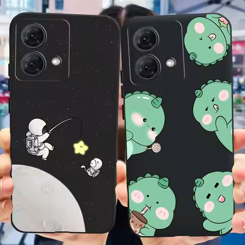 Cute Printing Case For Motorola Moto G84 Soft Silicon Black TPU Phone Back Cover For MOTO G84 5G G 8