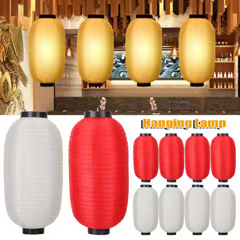 2/4pcs Japanese Style Lanterns 8 inch Traditional Chinese Printing Hanging Lanterns Bistro Ramen Sas
