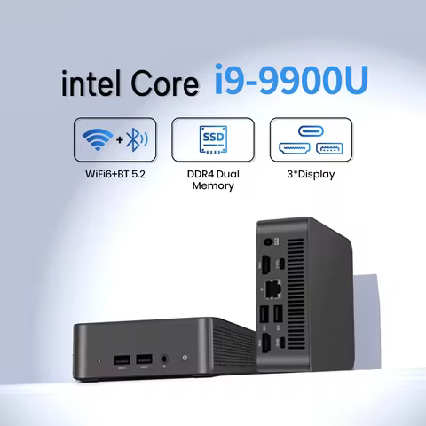 MINI Computer Windows 11 Intel Core i9 9900U 16GB RAM 1TB SSD WIFI 6 BT5.2 4K HD Mini Gaming office 