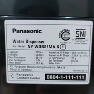 New Panasonic Water Dispenser Galon Bawah Ozone Cleaning