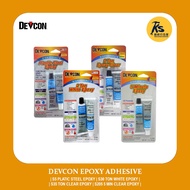 DEVCON Epoxy Adhesive ( S5 PLASTIC STEEL EPOXY | S30 TON WHITE EPOXY | S35 TON CLEAR EPOXY | S205 5 