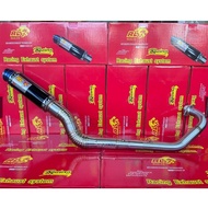 REDLEO RED LEO RACING EXHAUST CUTTING OPEN EKZOS PAIP OPEN EXHAUST PIPE Y15 ZR Y15 V1 V2 ESR CARBON 