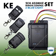 REMOTE CONTROL KE 2CH 433MHz AUTOGATE ( RECEIVER / REMOTE CONTROL )