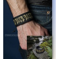 Army tactical adventure green forest woven bracelet